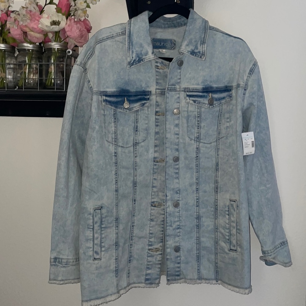 NWT Maurice’s Boyfriend Denim Jacket